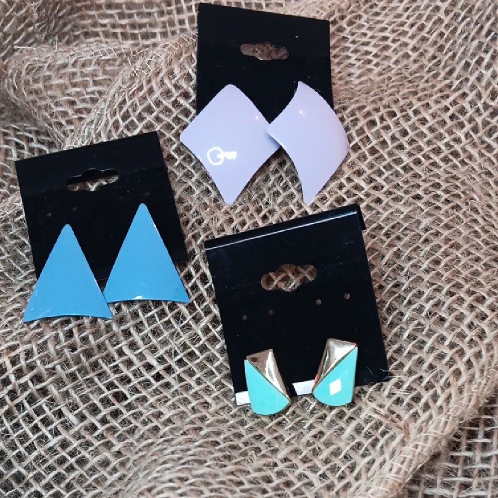 Stylish Geometric Earrings Set